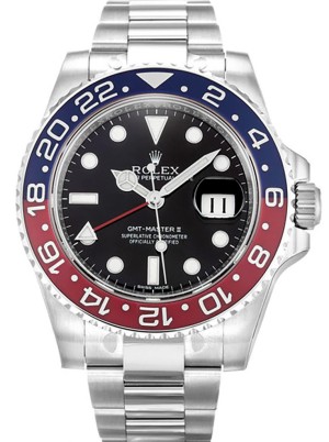 rolex gmt-master ii 40mm sort skive 116719