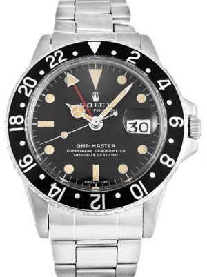 rolex gmt-master 40mm sort skive 1675