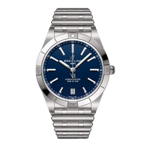 Breitling chronomat automatic 36mm victoria beckham limited edition dameur midnatsblå A103801A1C1A1