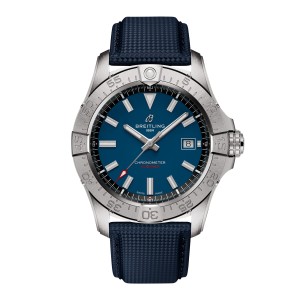 Breitling avenger automatic 42mm herreur blåt læder A17328101C1X1