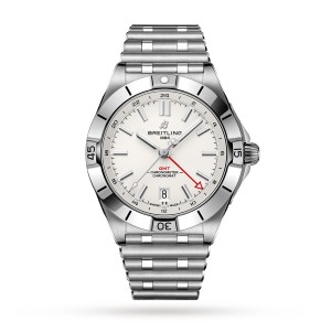 Breitling chronomat automatic gmt 40 white dial watch A32398101A1A1