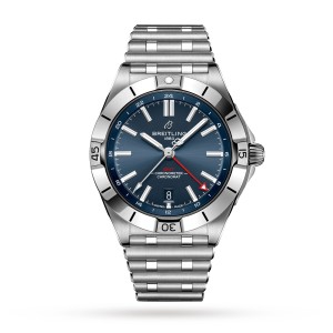 Breitling chronomat automatic gmt 40 blue dial ur A32398101C1A1