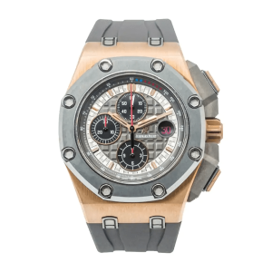 audemars piguet royal oak offshore michael schumacher 44 mm grå 26568om.oo.a004ca.01
