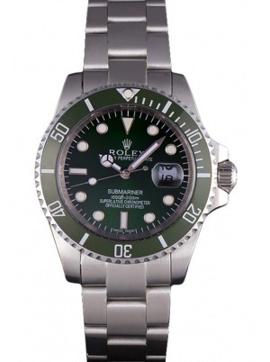 superclone rolex submariner 40mm grøn skive mekanisme-srl51