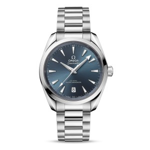 Omega seamaster aqua terra 150m co-axial master chronometer 38mm dameur blå O22010382003003