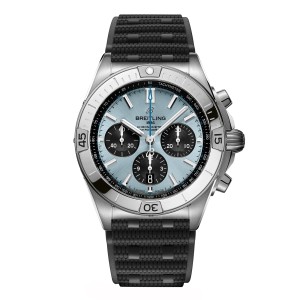 Breitling chronomat b01 chronograph 42mm herreur blå gummi PB0134101C1S2