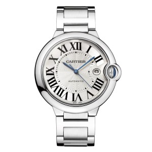 Cartier ballon bleu de cartier ur 42mm mekanisk værk med automatisk optræk stålkasse W69012Z4