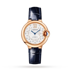 Cartier ballon bleu de cartier ur 33mm selvoptrækkende mekanisk værk rosaguld WGBB0052