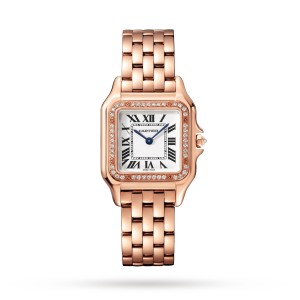 Cartier panthere de cartier ur medium model quartzværk rosaguld WJPN0009